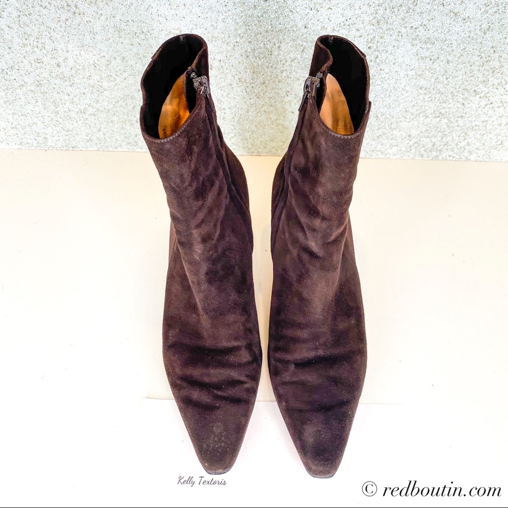 🎈Sold Louboutin brown suede boots - Picture 5 of 7